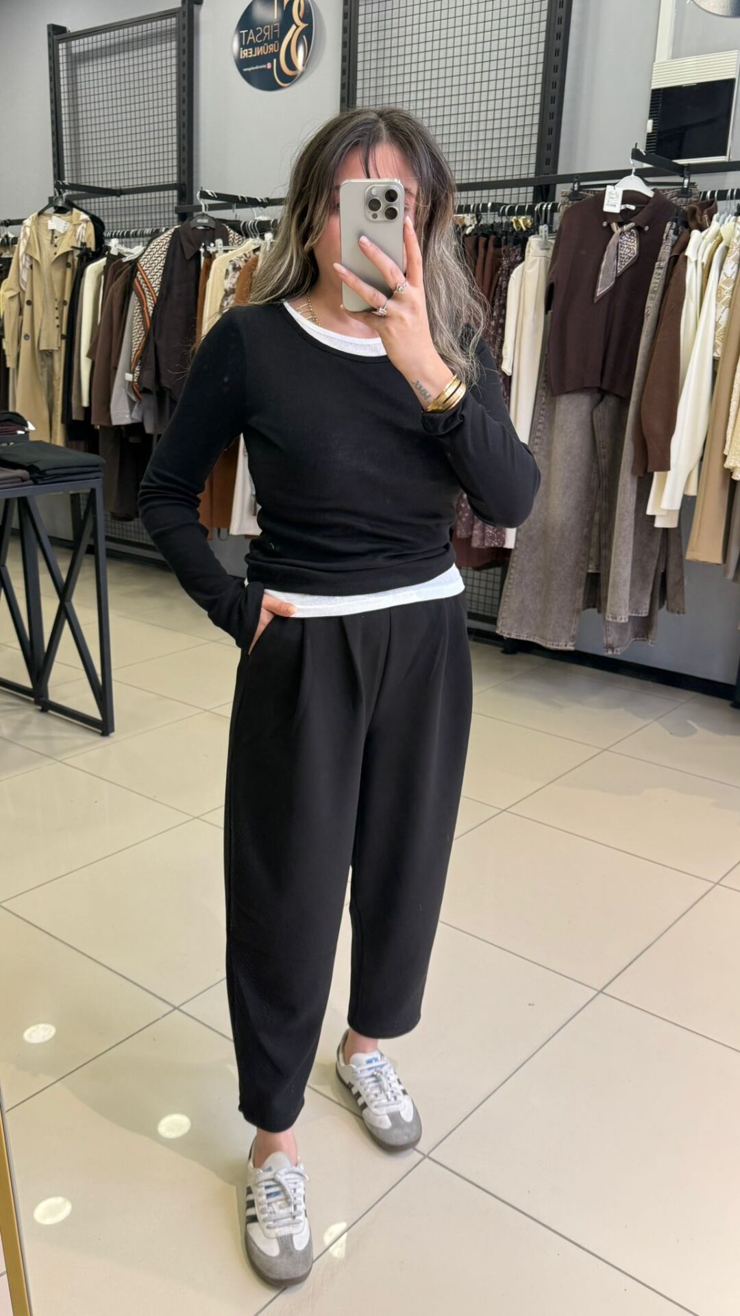 Modal Kumaş Şalvar Kesim Pantolon-SİYAH