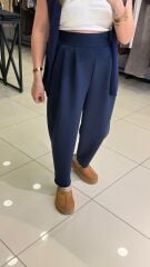 Modal Kumaş Şalvar Kesim Pantolon-LACİVERT