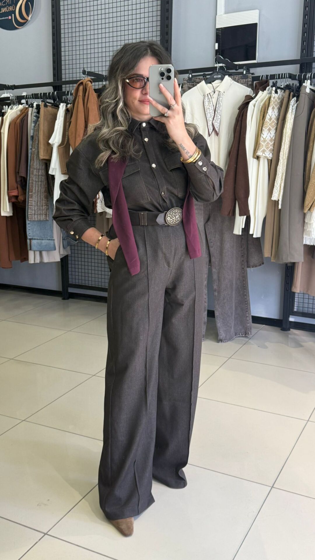 Marka Model Jean Takım-Kahve