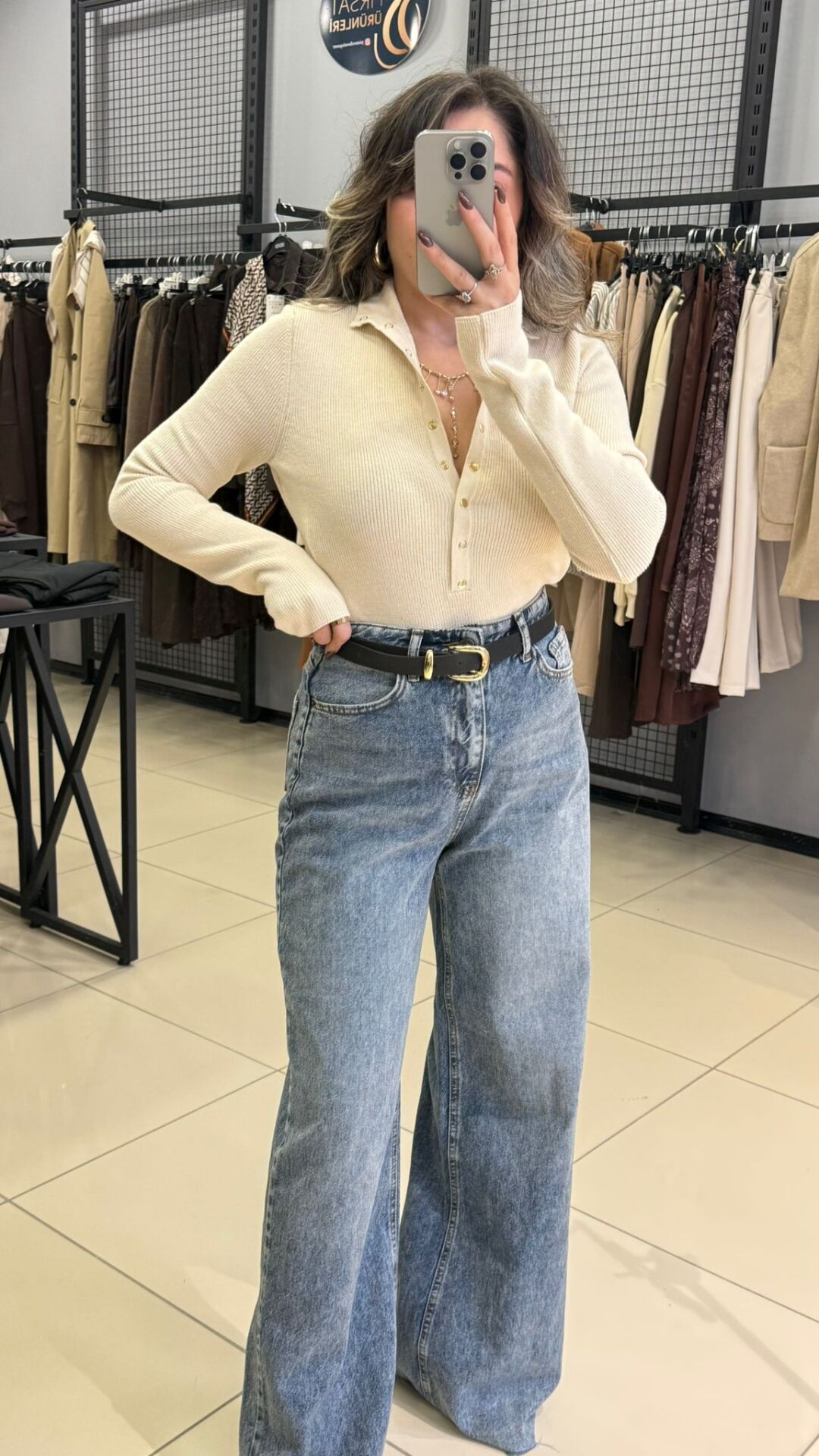 Premıum Çelik Triko Kazak-EKRU