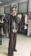 Marka Model Premıum  Kahve Deri Ceket