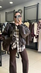 Marka Model Premıum  Kahve Deri Ceket