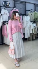 Mevsimlik Merserize Triko-PEMBE