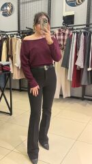 Omzu Düşük Oysho Bluz-BORDO