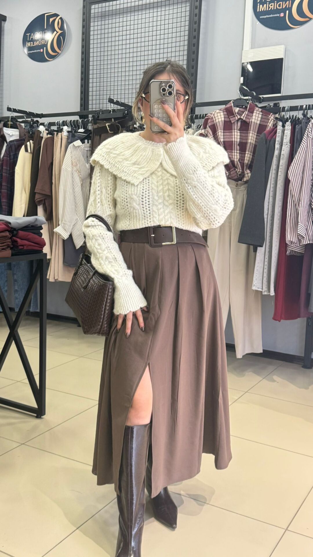 Marka Model Kendinden Kemerli Etek