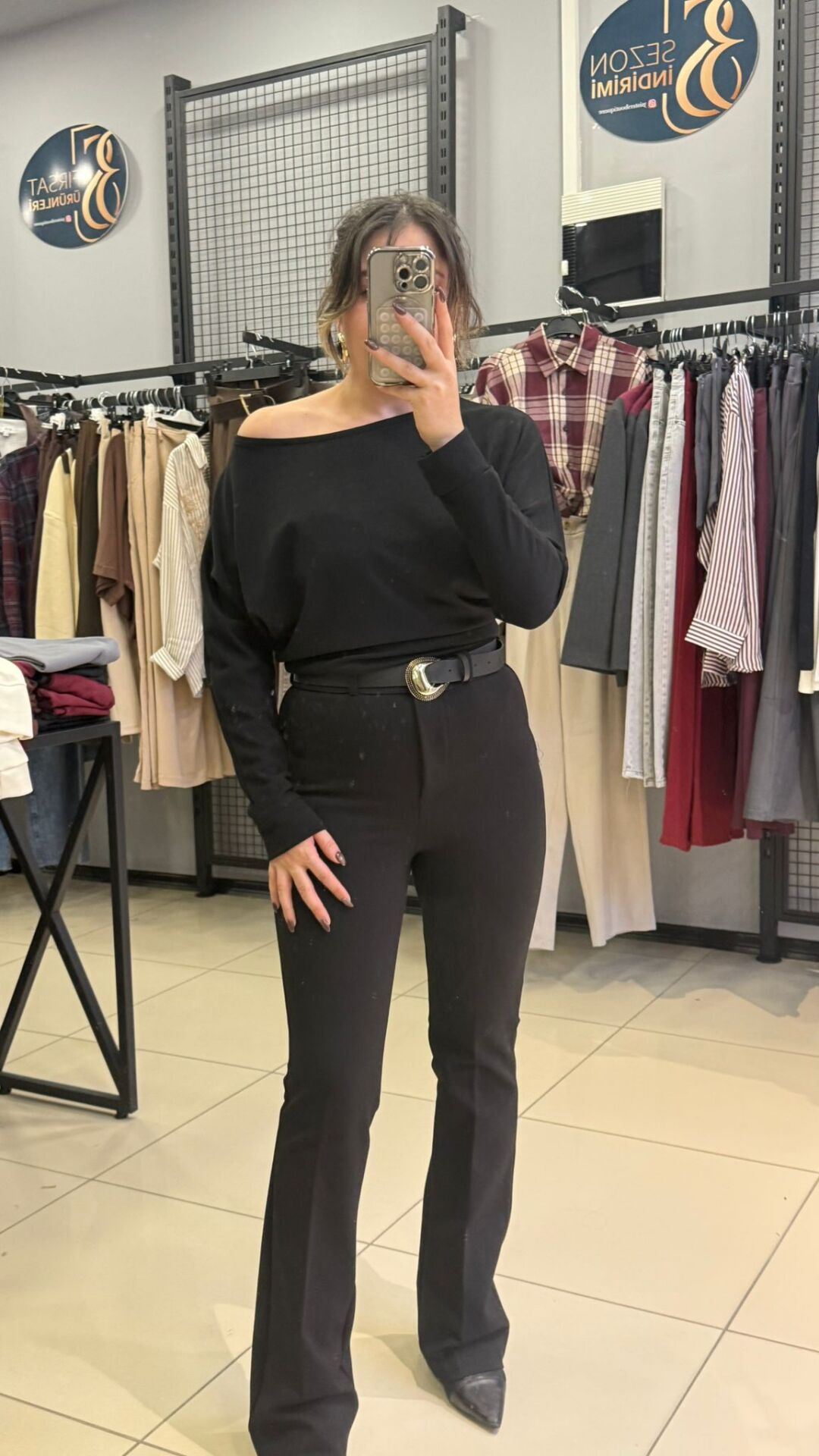 Kemerli Premium Likralı Kumaş Pantolon